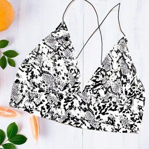 Free People Intimately Alston Bralette Snake Print